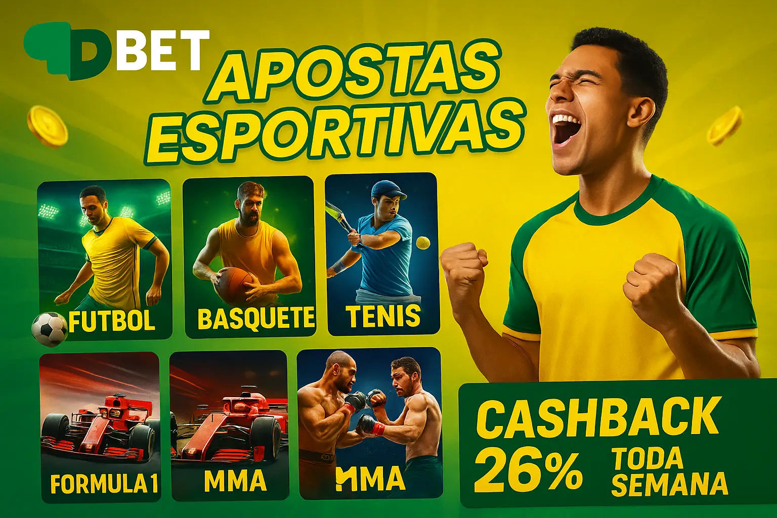 Apostas esportivas no cassino online 9DBET